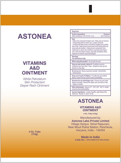 Principal Display And Drug Fact Panel (Vitamin A D 4oz Tube)